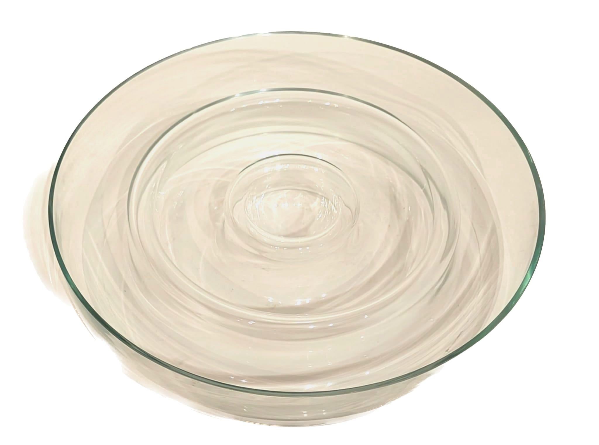 Oggetti Chip & Dip-Snackschale aus geblasenem Glas im Zustand „Gut“ im Angebot in Miami, FL