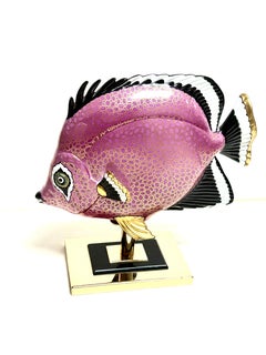 “large porcelain fish sculpture from the 1980s”