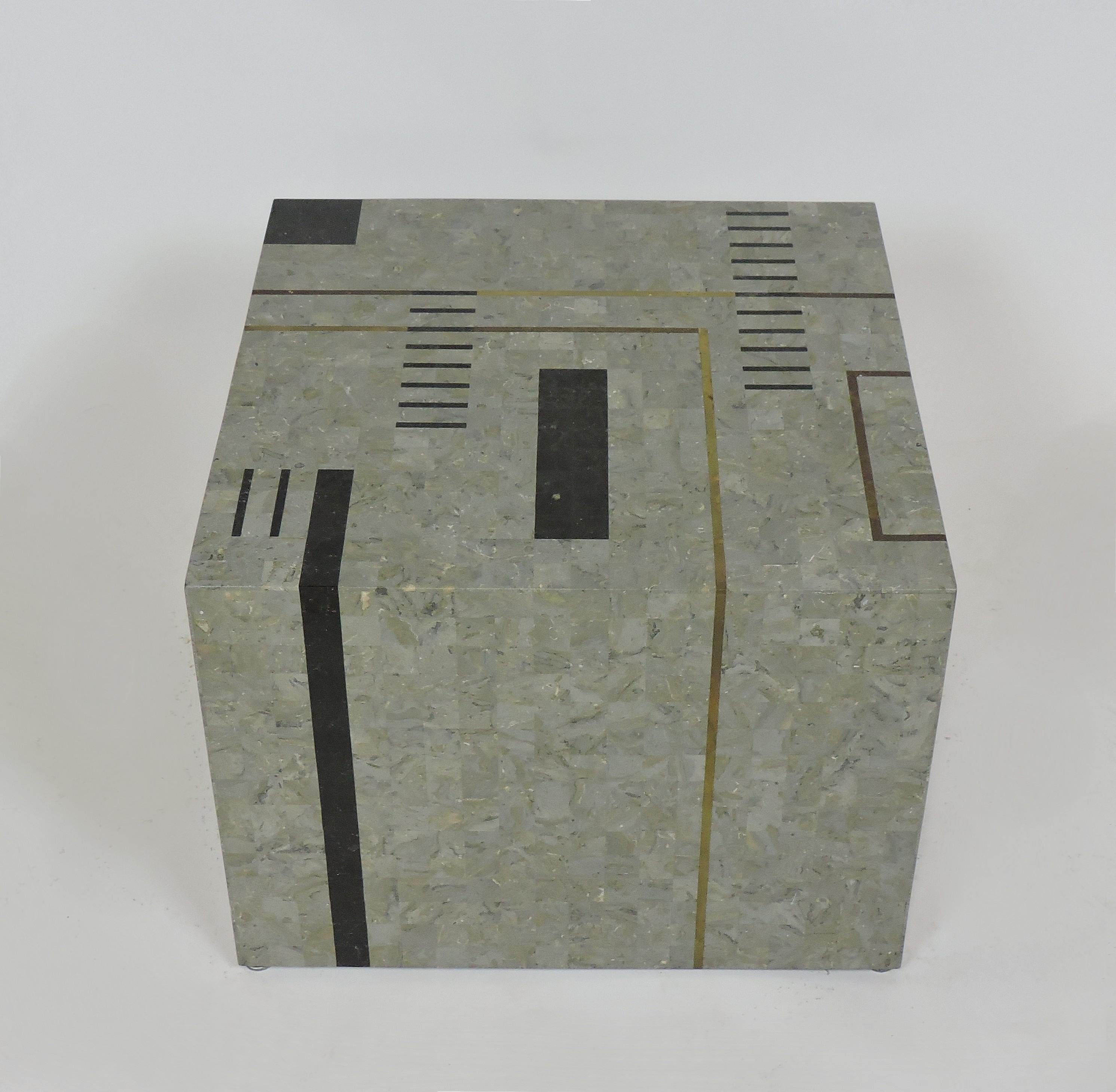 Inlay Oggetti Modernist Tessellated Stone 