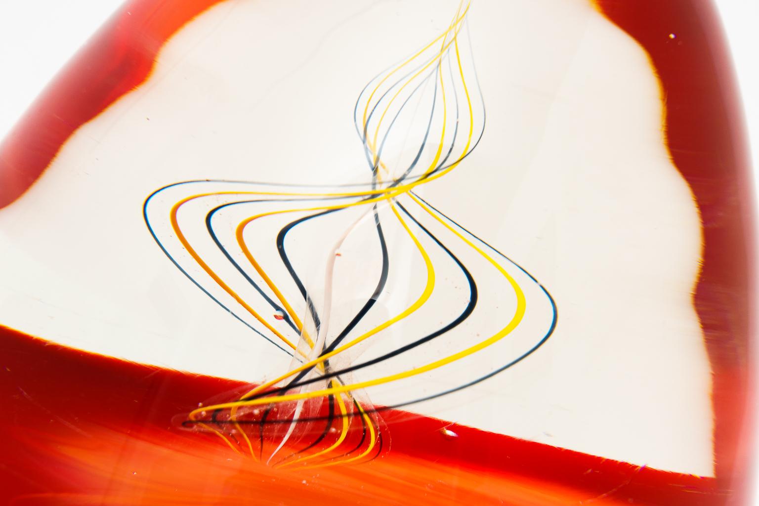 Oggetti Murano glass egg form sculpture signed by artisans Elio Raffaeli & Roberto Cammozzo from a private Palm Beach mansion art collection

About the artisans:
Elio Raffaeli:

Born in Venice in 1936 to a Muranese family, Elio Raffaeli lived