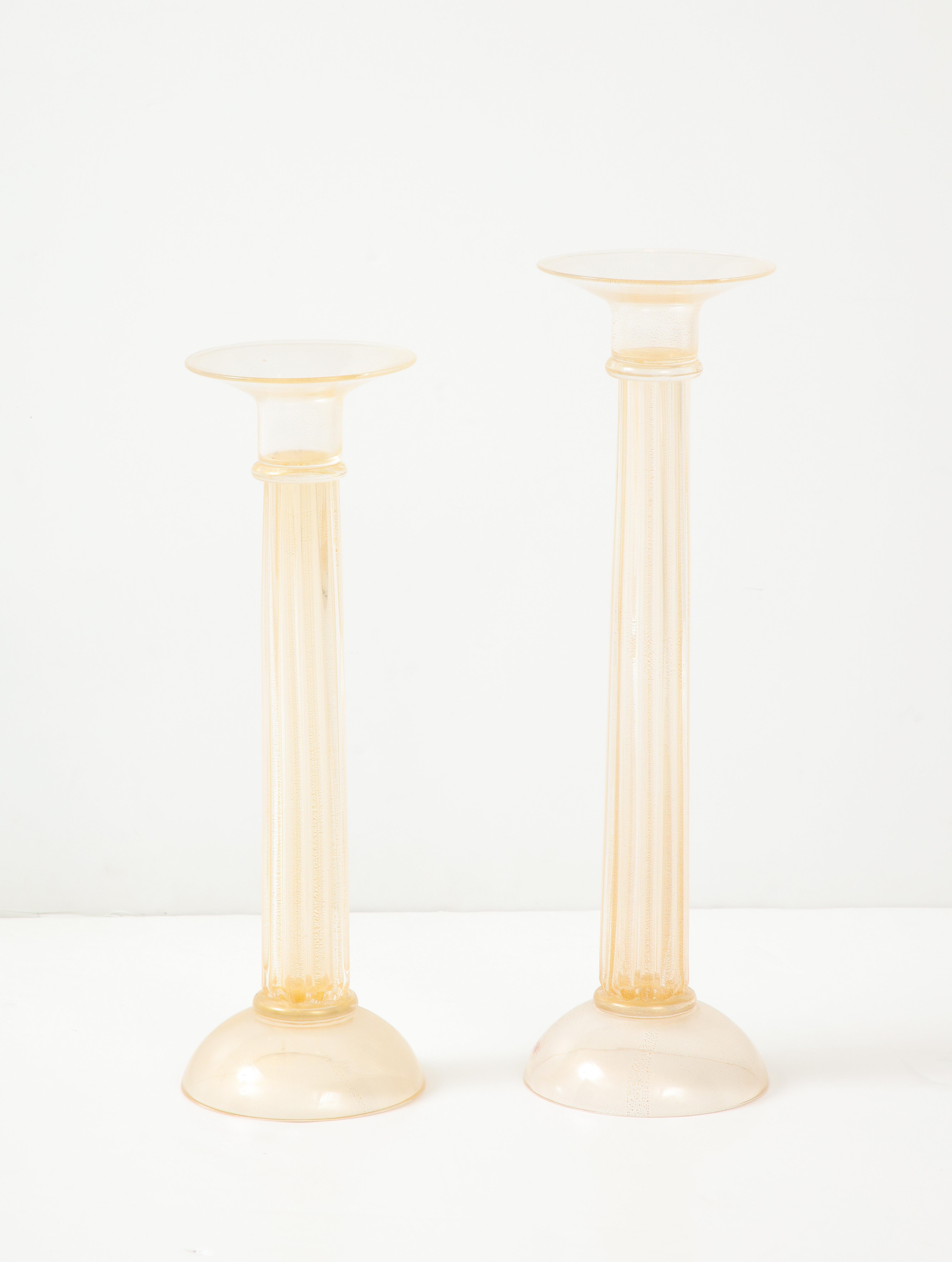 Oggetti Murano Große Murano-Glas-Kerzenständer im Angebot 3