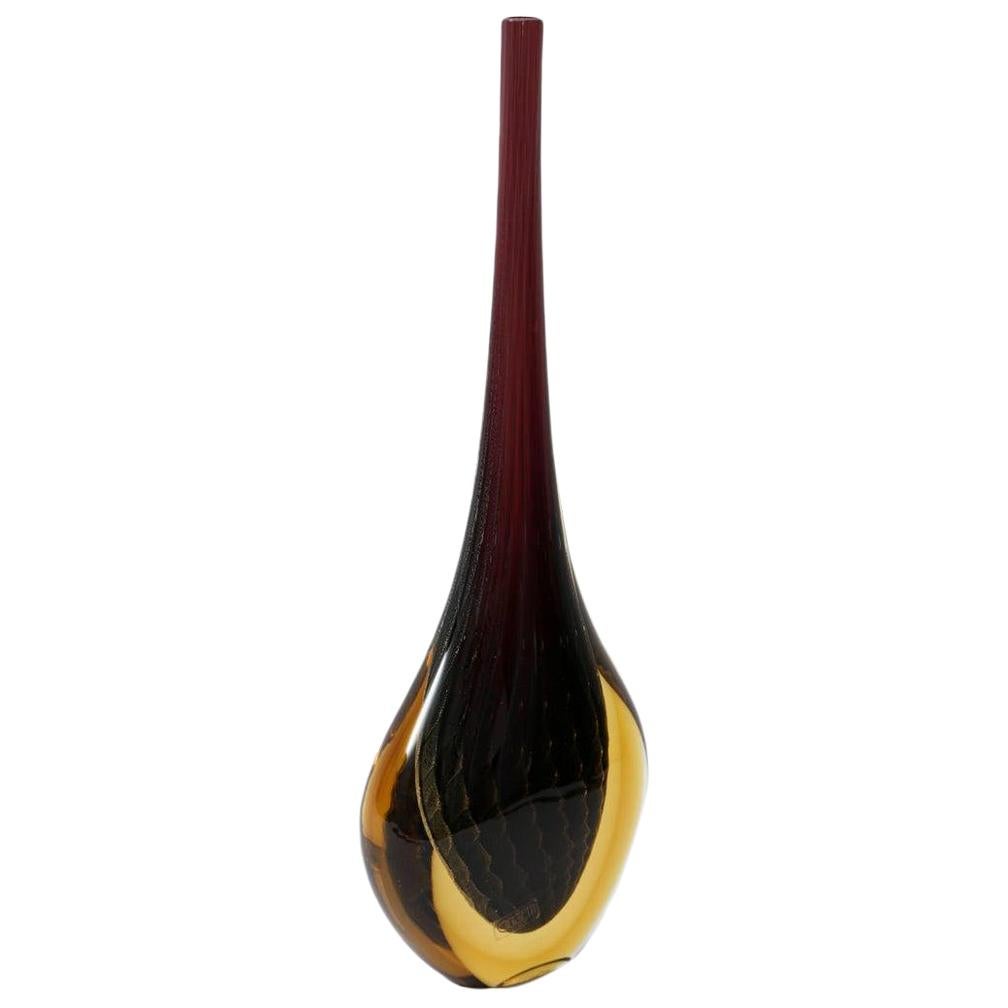 Murnao Glass Vase by Oggetti  For Sale