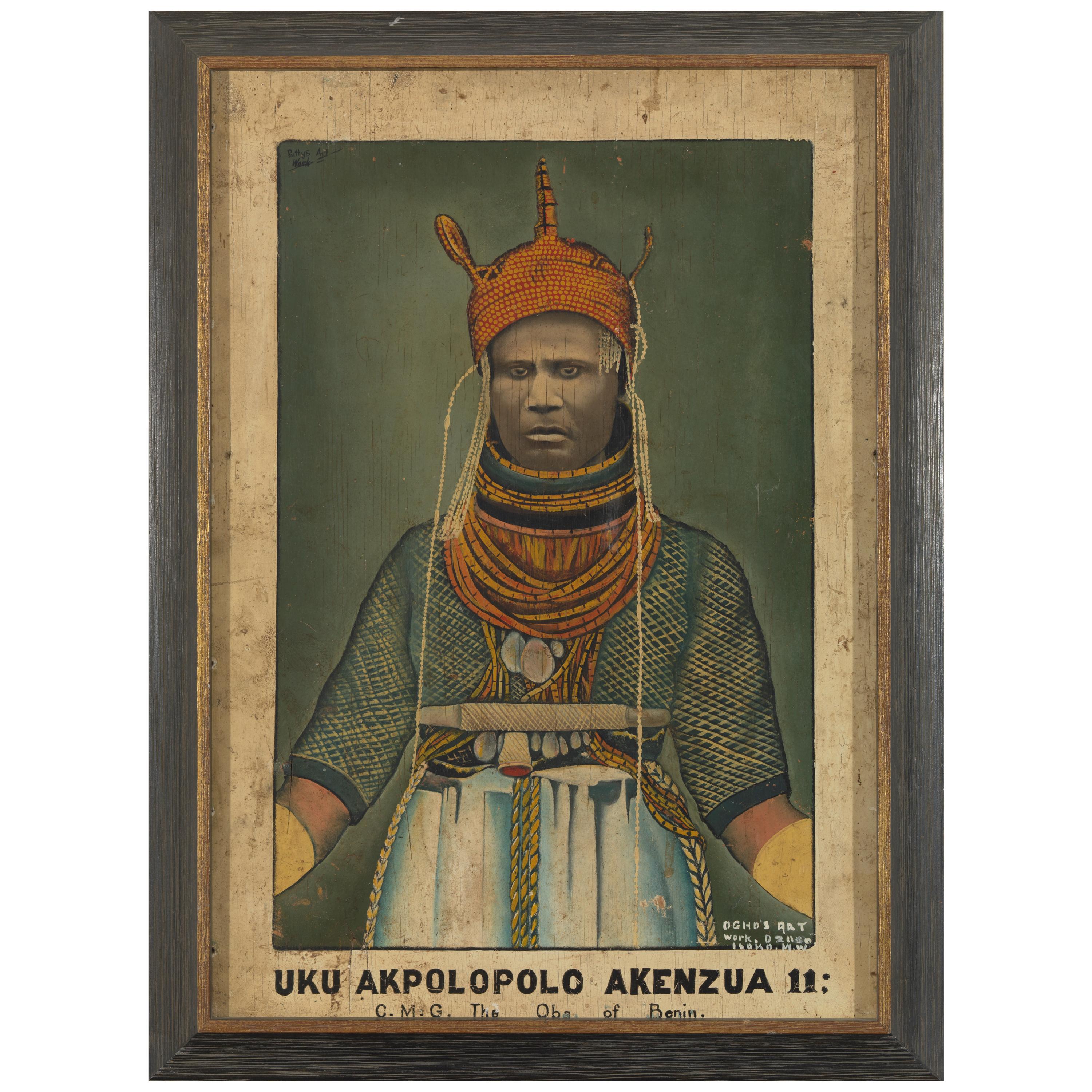 Ogho of Ozoro, Portait of Uku Akolopolo Akenzua II-Oba of Benin