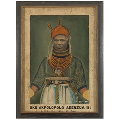 Vintage Ogho of Ozoro, Portait of Uku Akolopolo Akenzua II-Oba of Benin