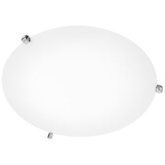 Ögla Ceiling Lamp: Chrome & Opal Acrylic in Swedish Modern Design