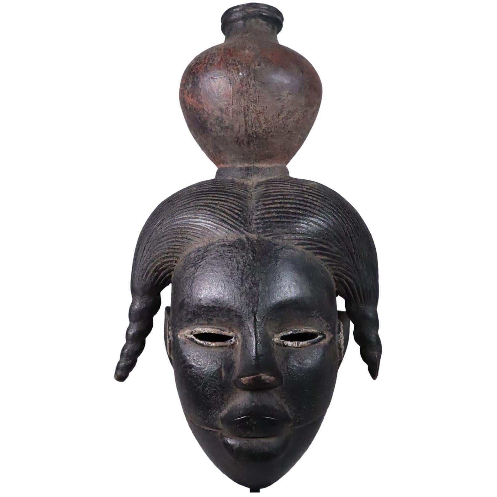 Ogoni Mask of Titled Young Woman Nigerian Tribal Art