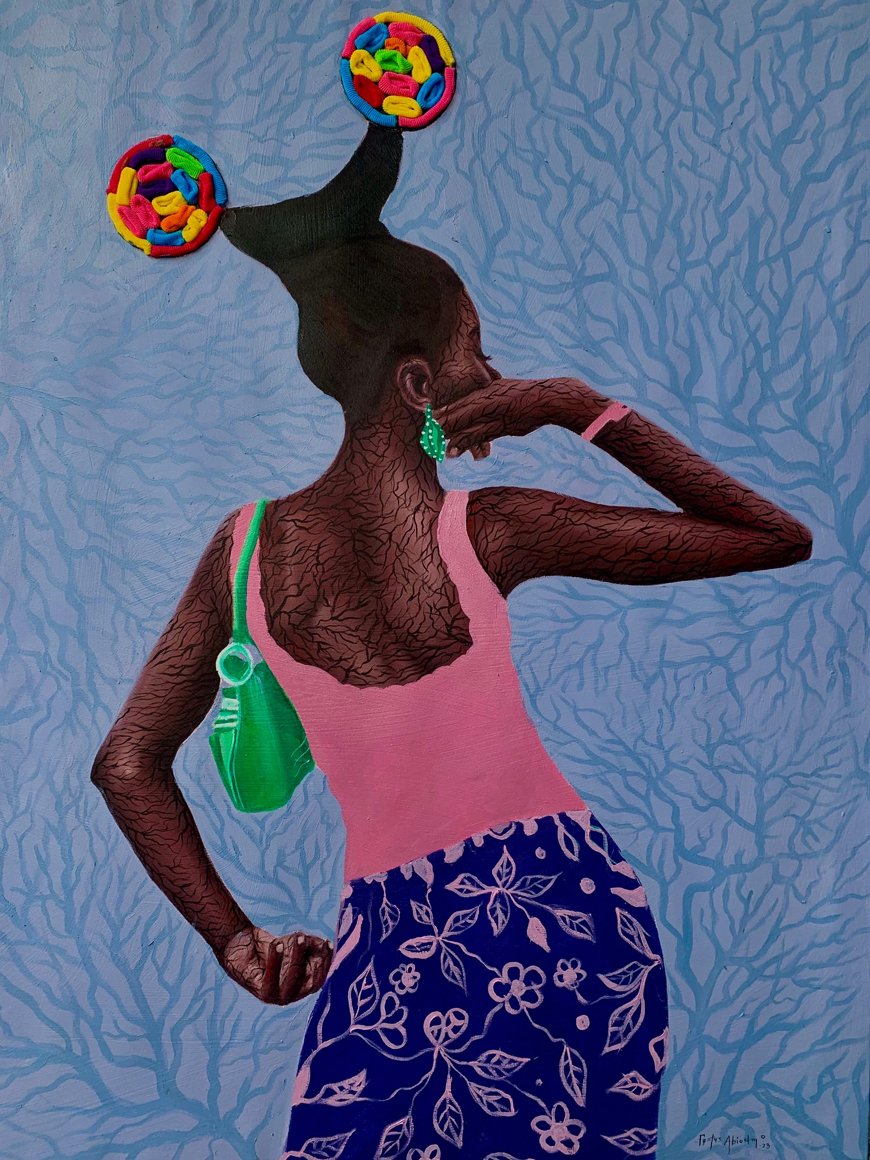 Ogunleke Festus Abiodun Portrait Painting - In Her Prime