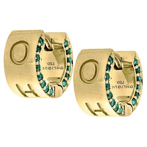 ¡OH! Abrazaderas de rubí homónimas en oro rosa de 18 ct Contemporáneo en venta