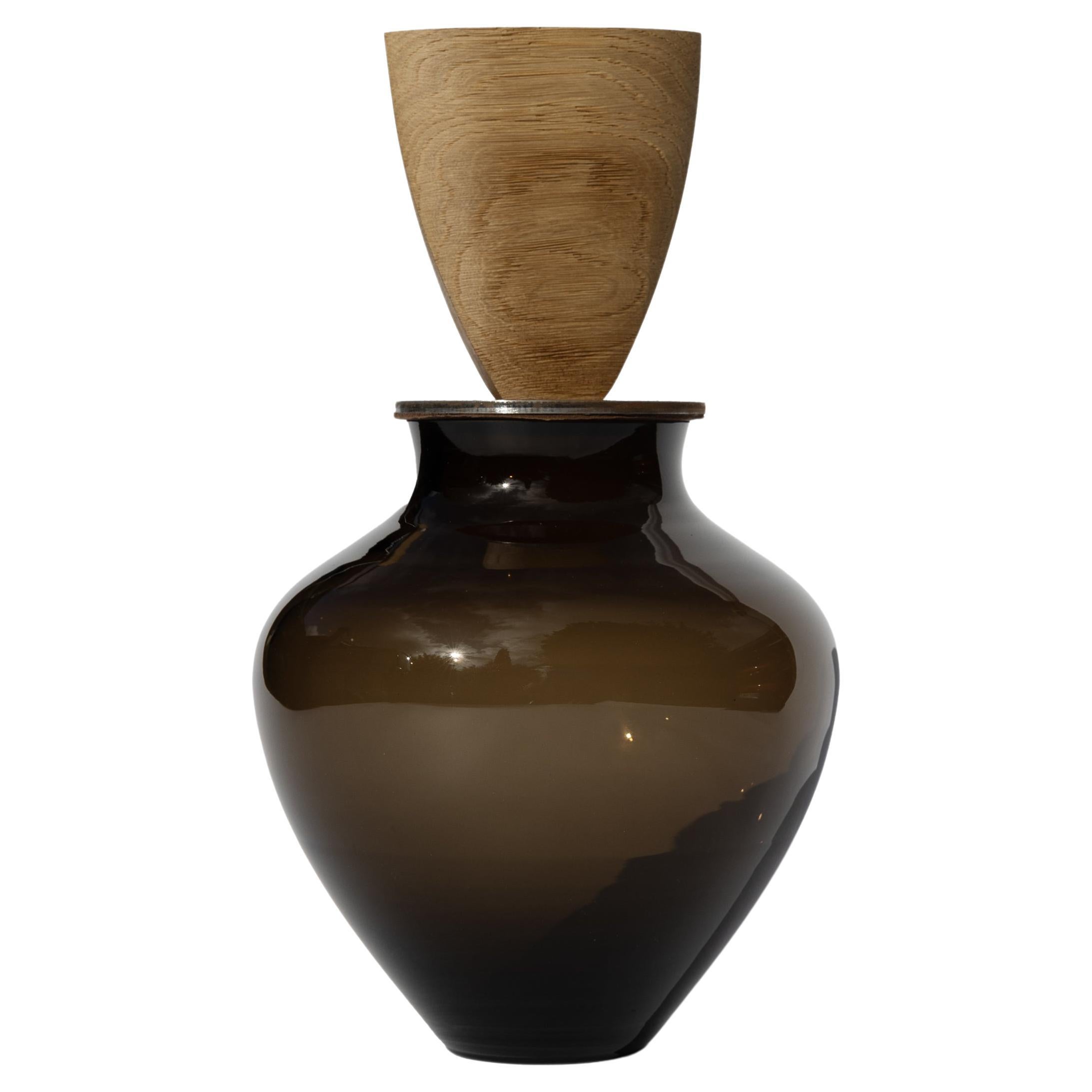 Vase empilable Ohana Dark Smoke de Pia Wüstenberg