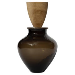 Vase empilable Ohana Dark Smoke de Pia Wüstenberg