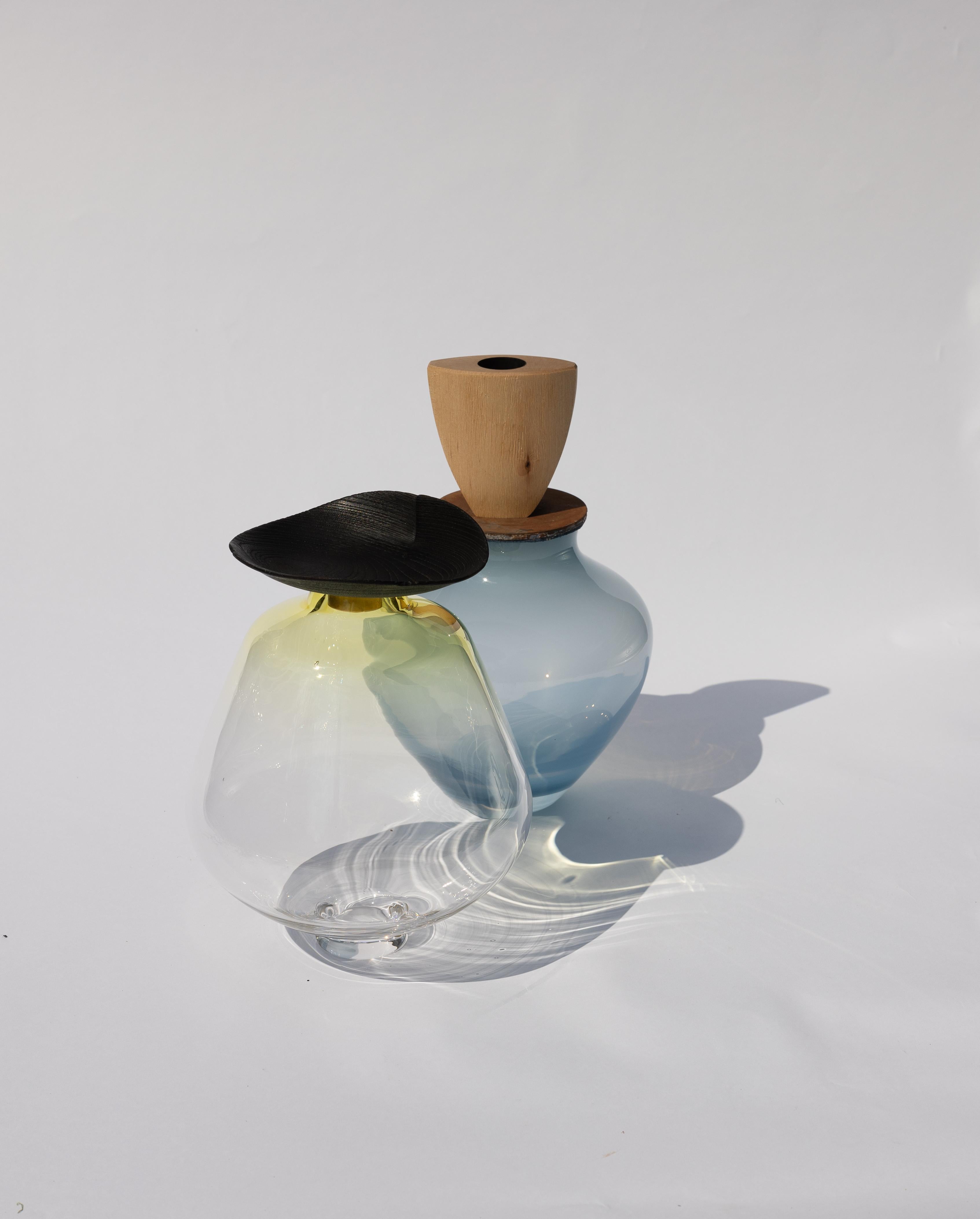 Recipiente apilable Ohana Azul Paloma S y Redondo by Pia Wüstenberg en venta 3