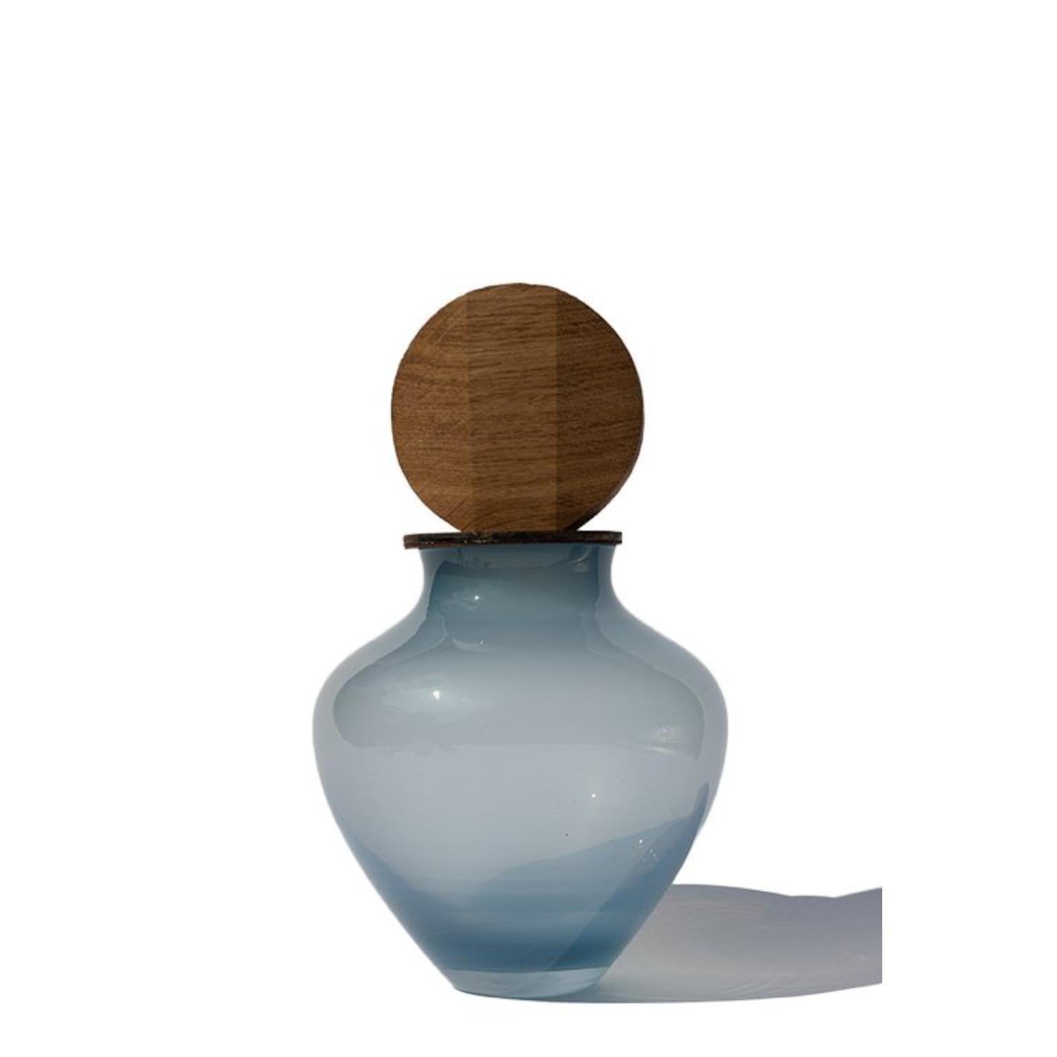 Recipiente apilable Ohana Azul Paloma S y Redondo by Pia Wüstenberg en Nuevo estado para la venta en Geneve, CH