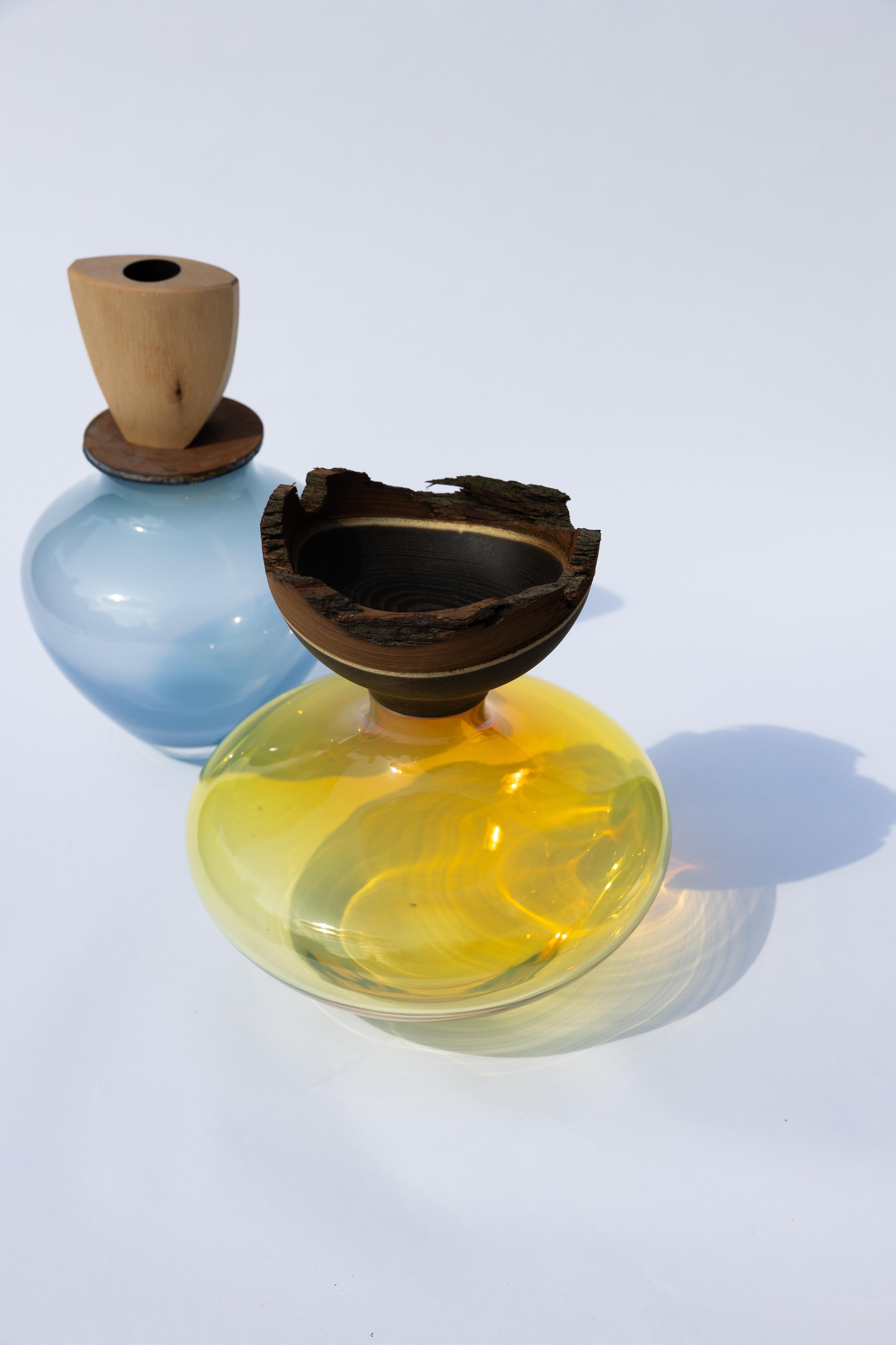 Recipiente apilable Ohana Azul Paloma S y Redondo by Pia Wüstenberg en venta 1