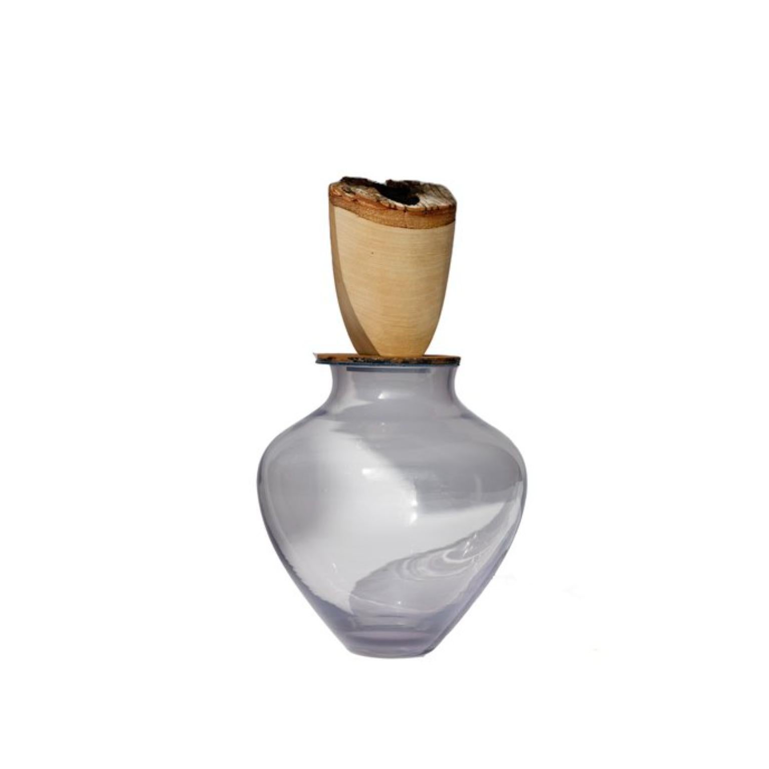 Tedesco Vaso impilabile Ohana Plum & Walnut di Pia Wüstenberg in vendita
