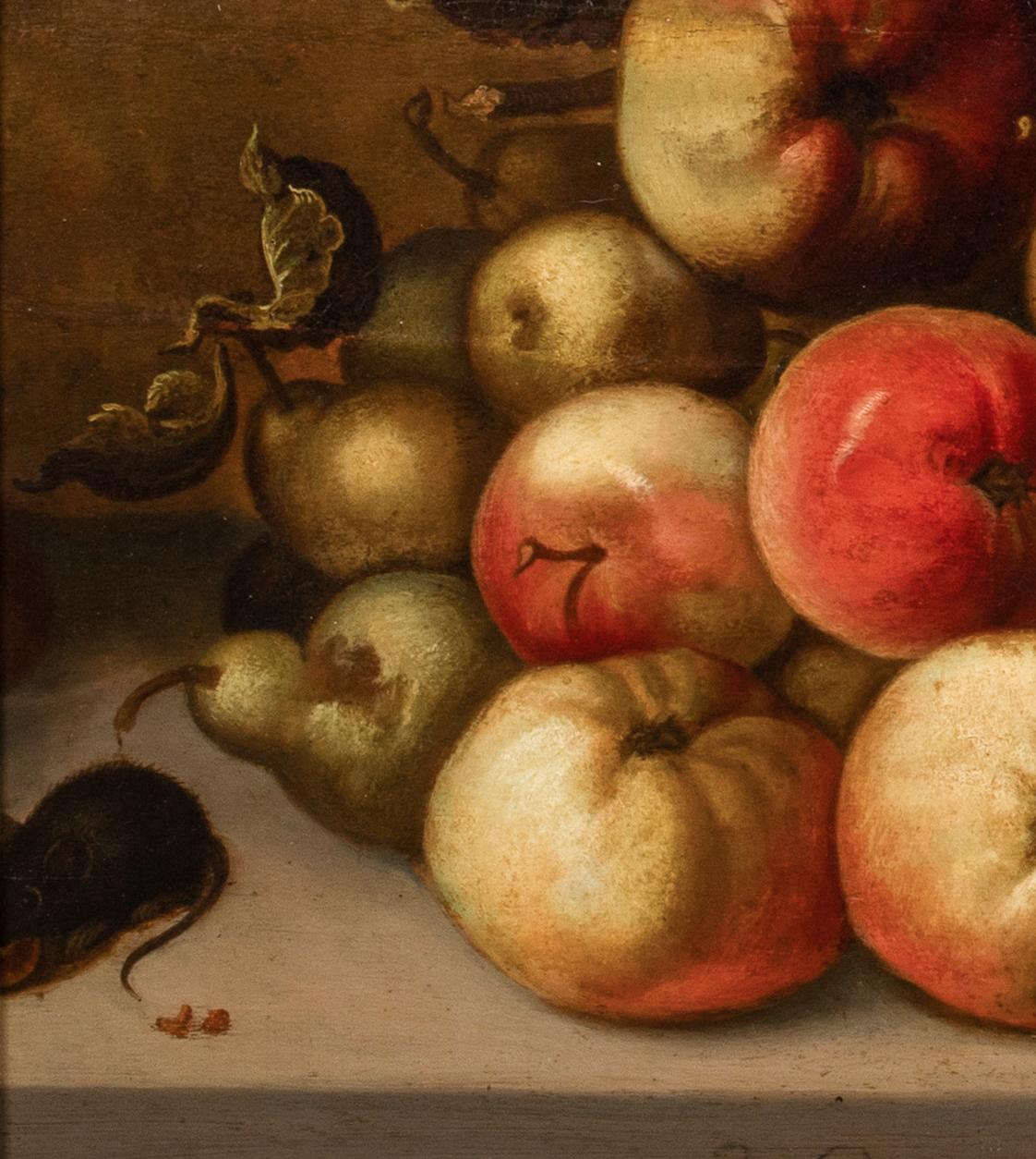 Étude de pommes, poires, chenille, papillons et souris, datée de 1635

Johannes BOUMAN (1601-1658)

étude de maître néerlandais du XVIIe siècle représentant des poires, des pommes, une chenille, des papillons et des souris, signée et datée de 1635,