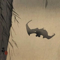 Bats Against a Full Moon