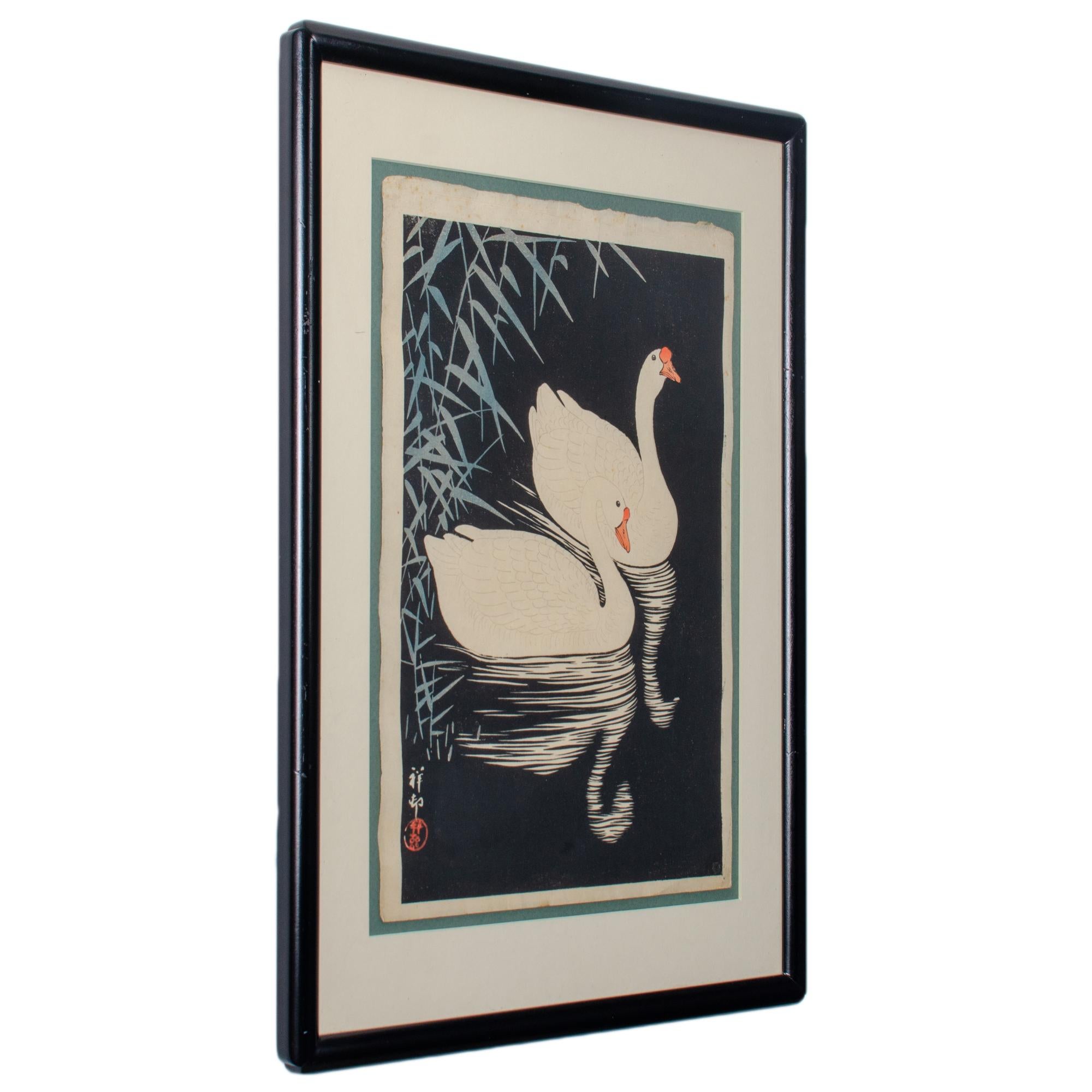 Ohara Koson (Shoson) Japanese Woodblock Prints - A Pair For Sale 1