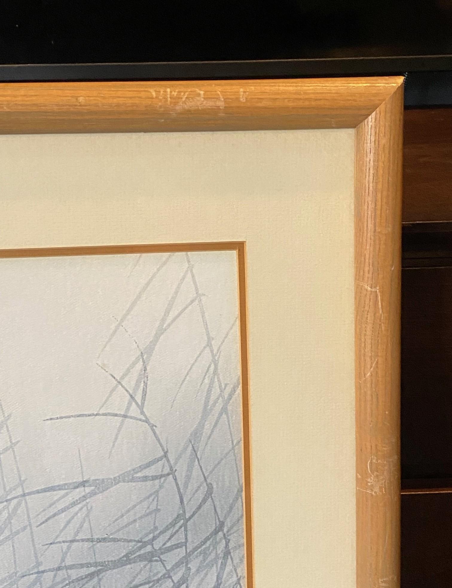 Ohara Koson Signed Framed Japanese Asian Print Snipes and Reeds In a Stream For Sale 4