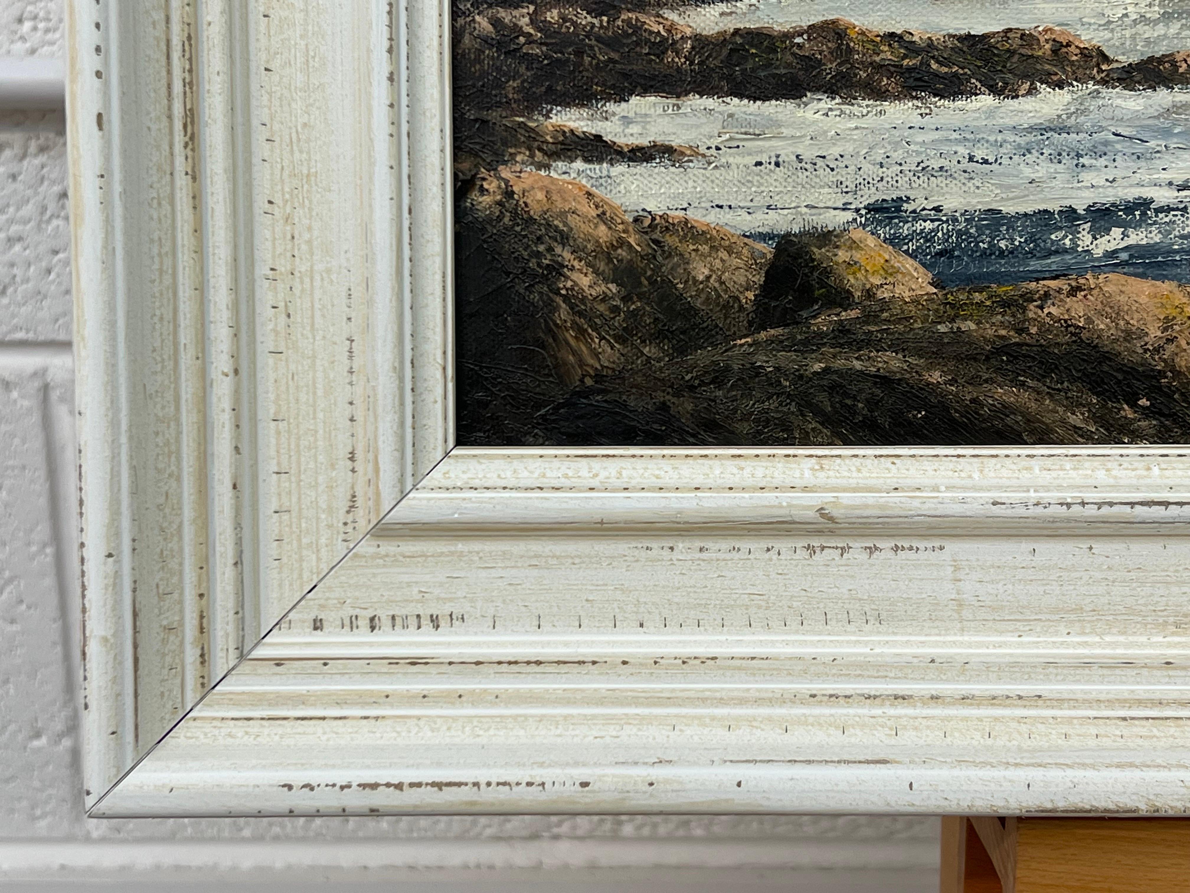 Atlantic Ocean Shoreline Seascape Painting of Causeway Coast in North Ireland 8