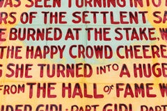 O'Henry Fred Johnson Salem Witch Trials Sideshow Spider Girl Banner