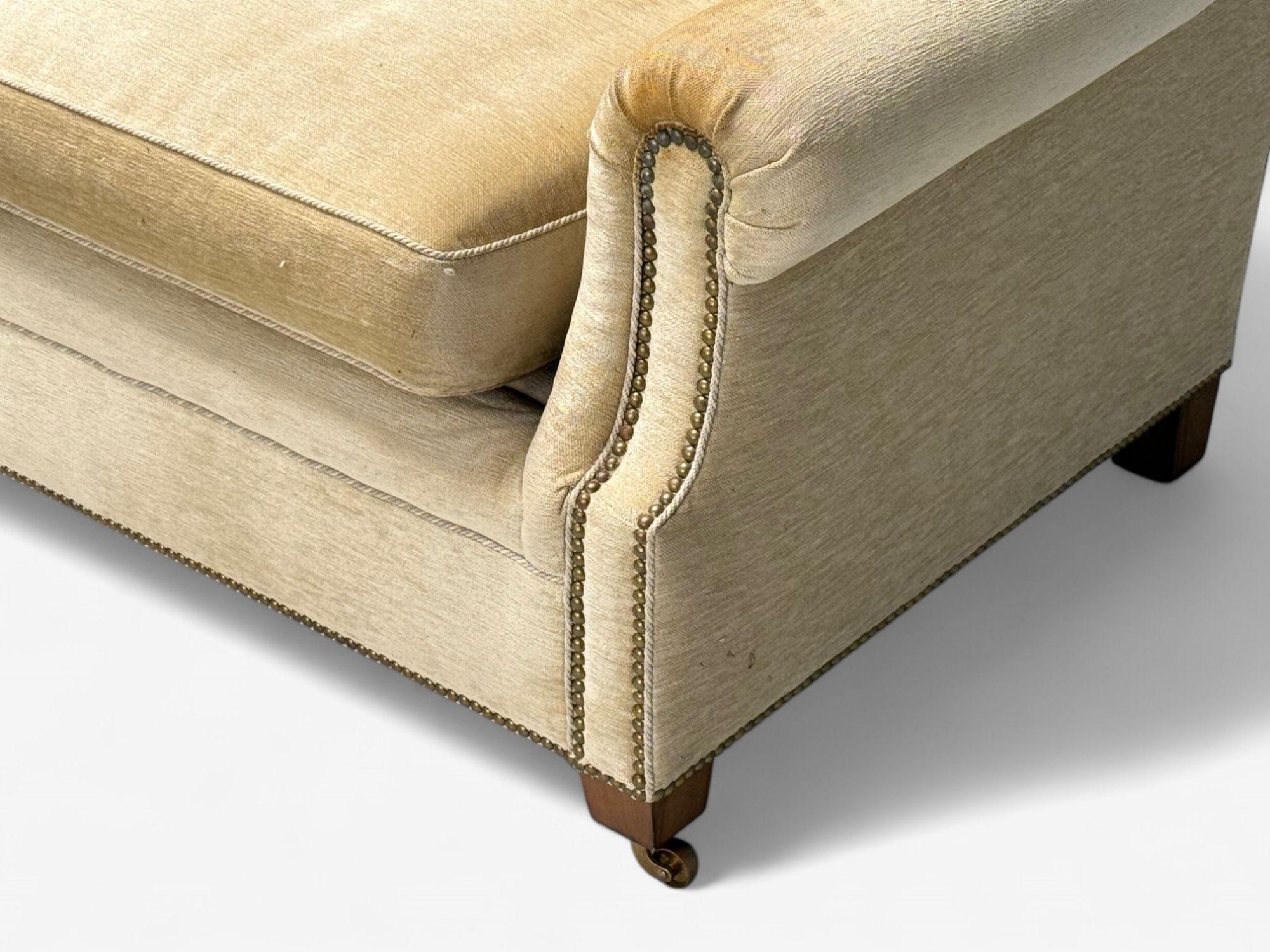 O’Henry House, Large Traditional Sofa and Ottoman, Velvet, USA, 2000s 3
