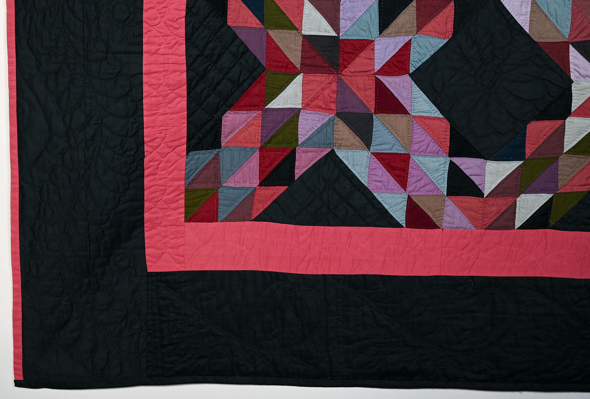 Patchwork Ohio Amish Quilts Vagues de l'océan en vente