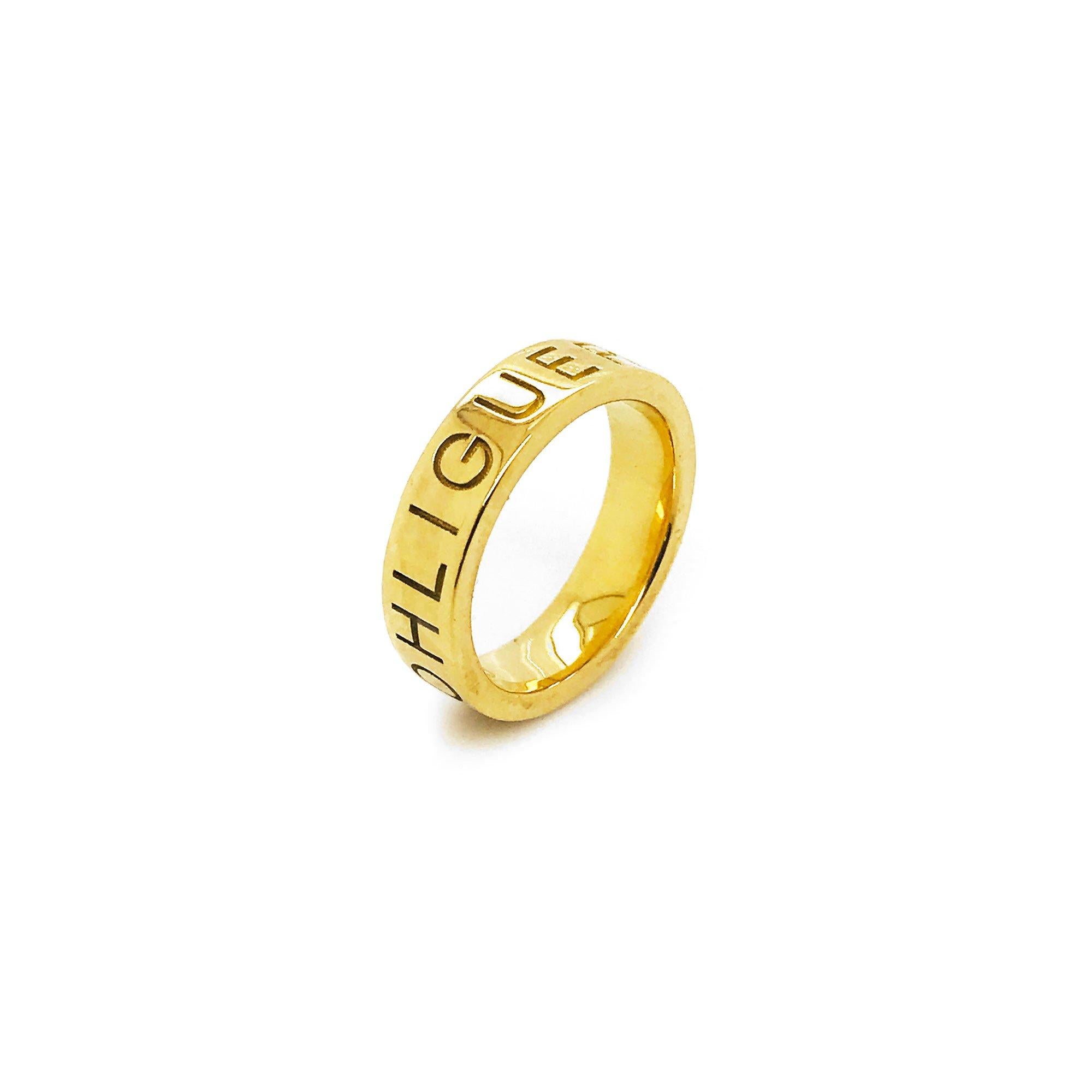 For Sale:  Ohliguer Namesake Ring in 18ct Yellow Gold 3