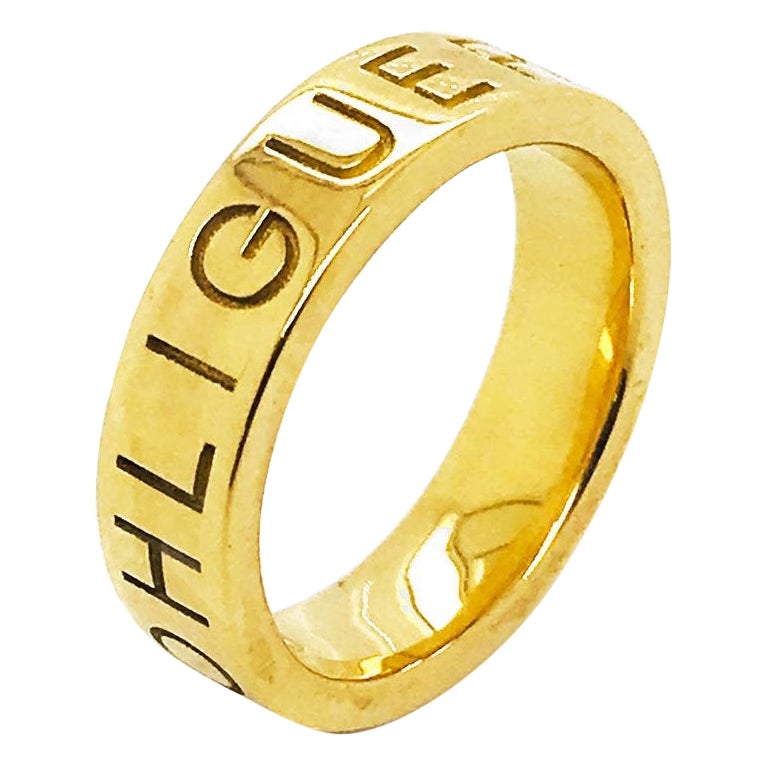 in vendita:  Anello con nome di Ohliguer in oro giallo 18ct