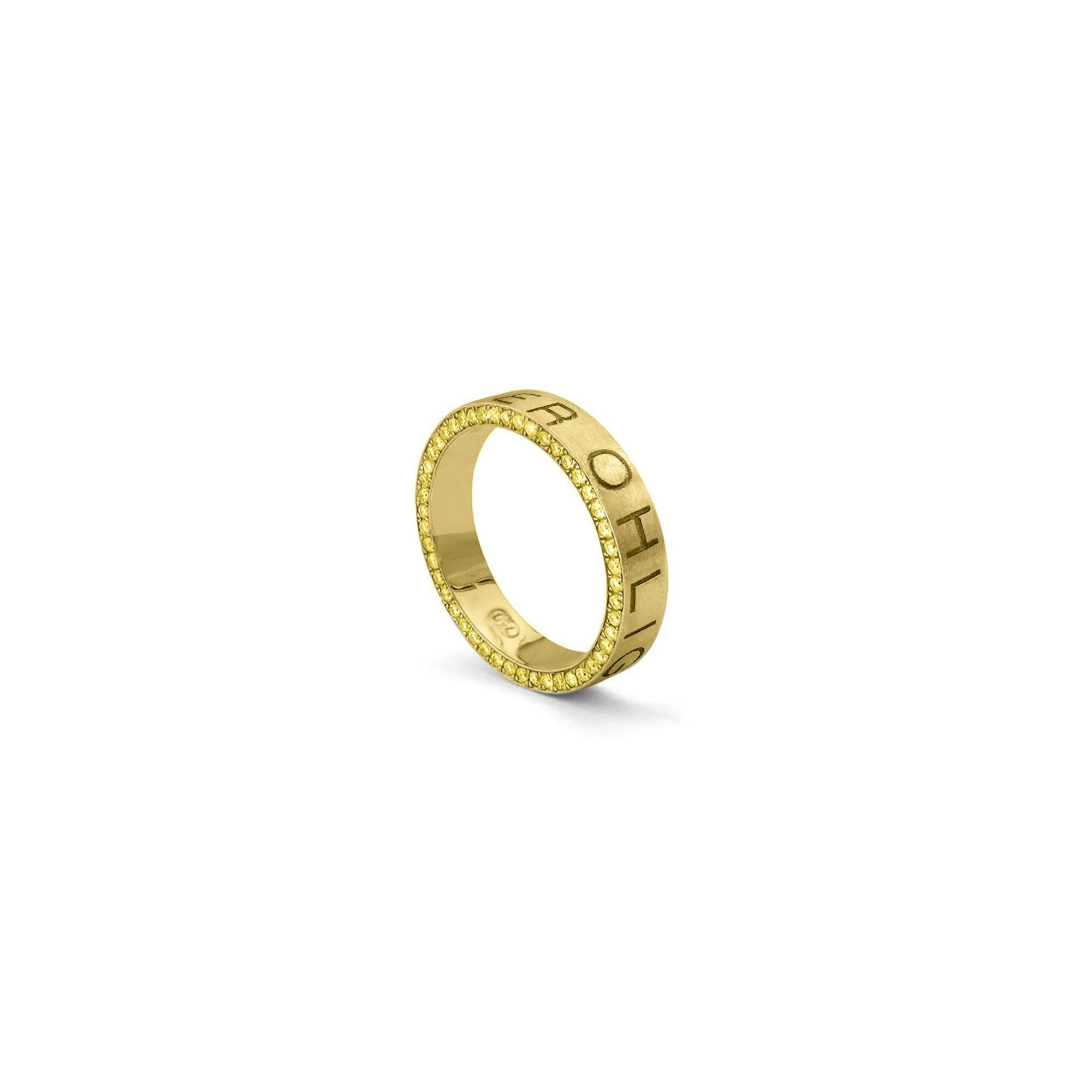 Im Angebot: Namesake-Ring aus 18 Karat Gelbgold mit gelben Diamanten () 4