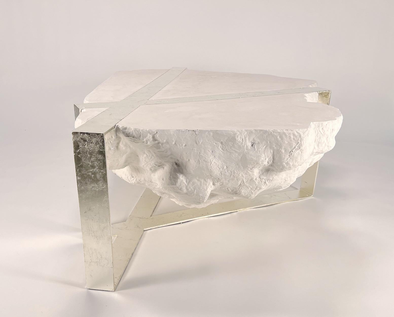 Gold Leaf Ohlin Coffee Table - Contemporary One-Of-A-Kind Table by Artist Gabriel Anderson