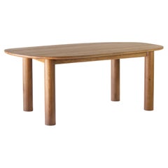 Ohm Dining Table, Sienna, Minimalist Dining Table in Wood
