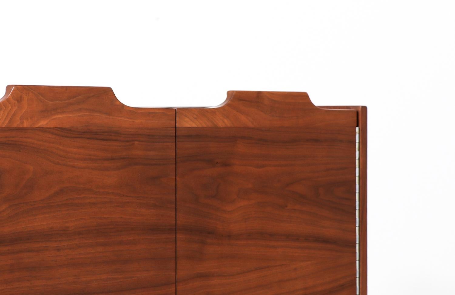 Wood John Caldwell Credenza with Bi-Folding Doors for Brown & Saltman
