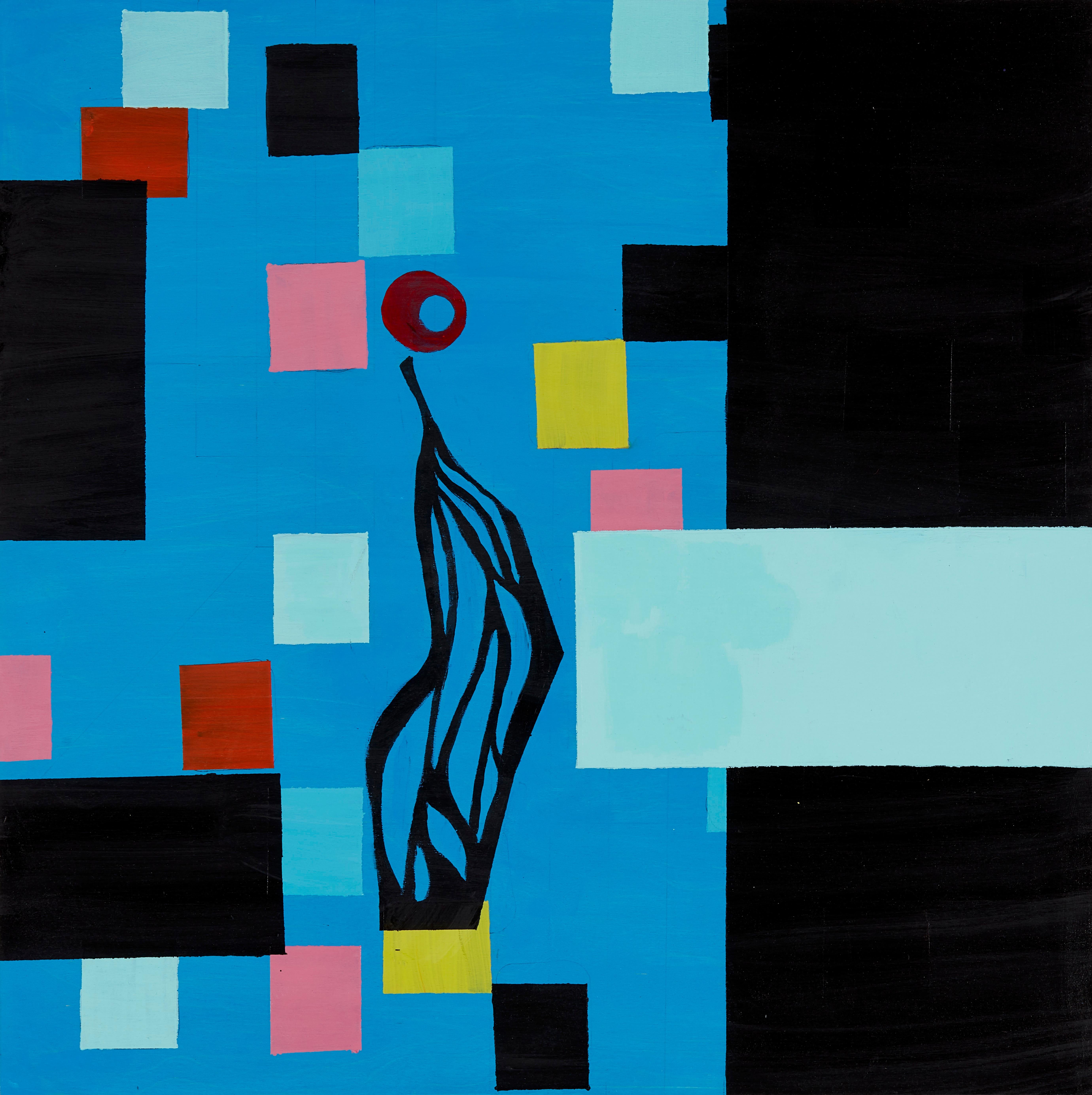 Oi Fortin Marché Parisian, Original Abstract Painting, 2020 For Sale