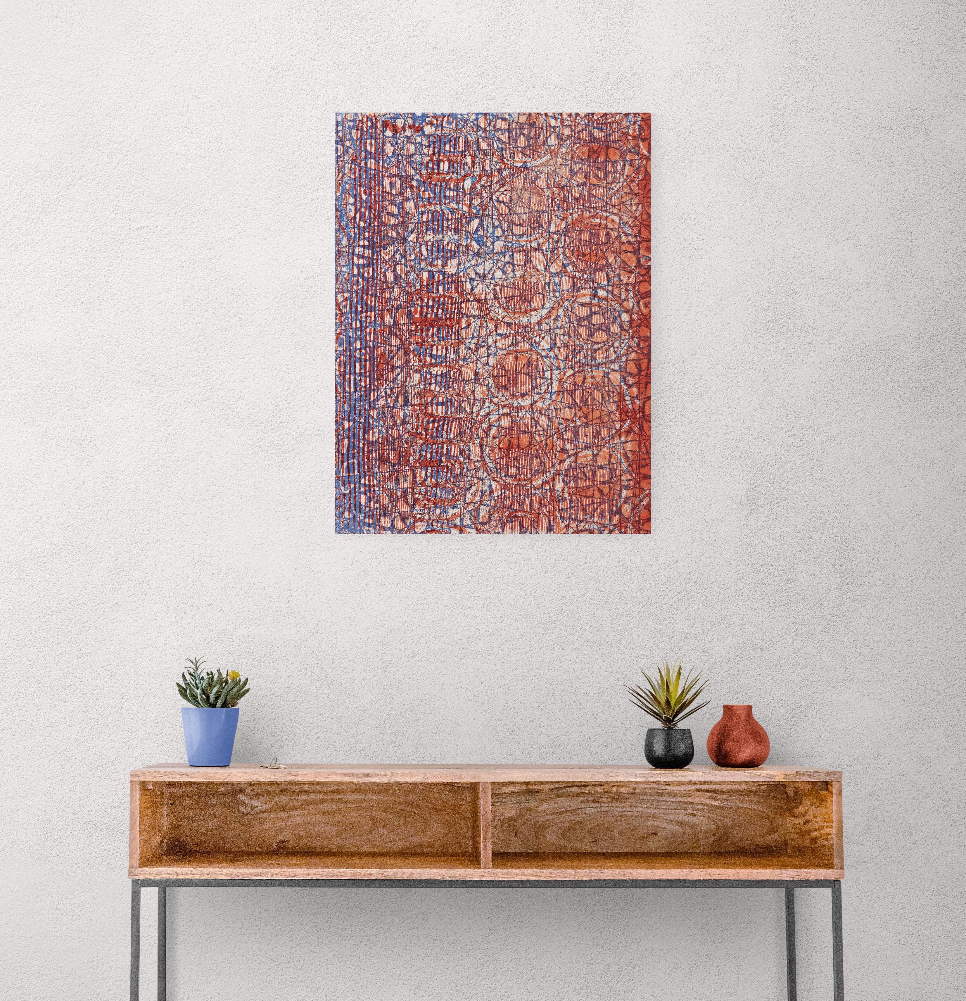 Mousa, Monoprint astratto originale in vendita 1