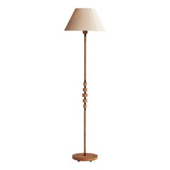 ÖIA, Floor Lamp, Pine, Metal, Paper, Sweden, 1950s