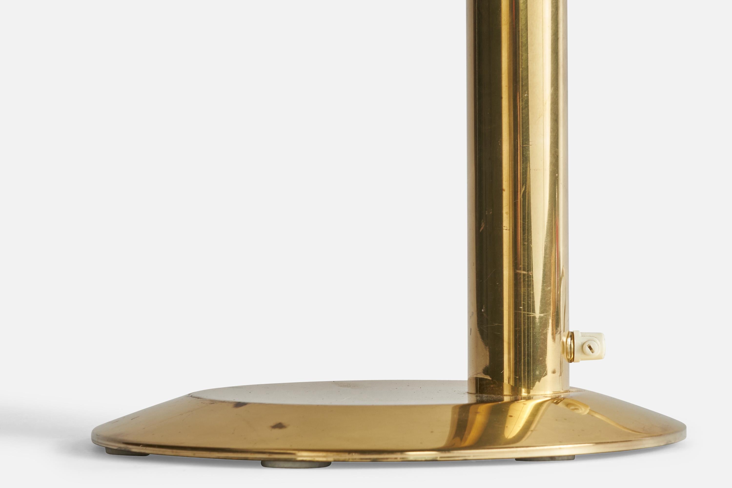 Late 20th Century Öia, Table Lamp, Brass, Sweden, 1970s. For Sale