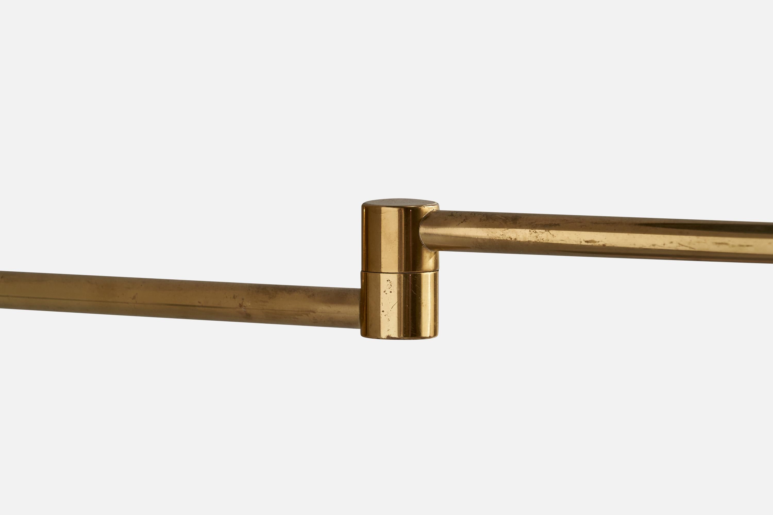 ÖIA, Wall Lights, Brass, Paper, Sweden, 1970s 2