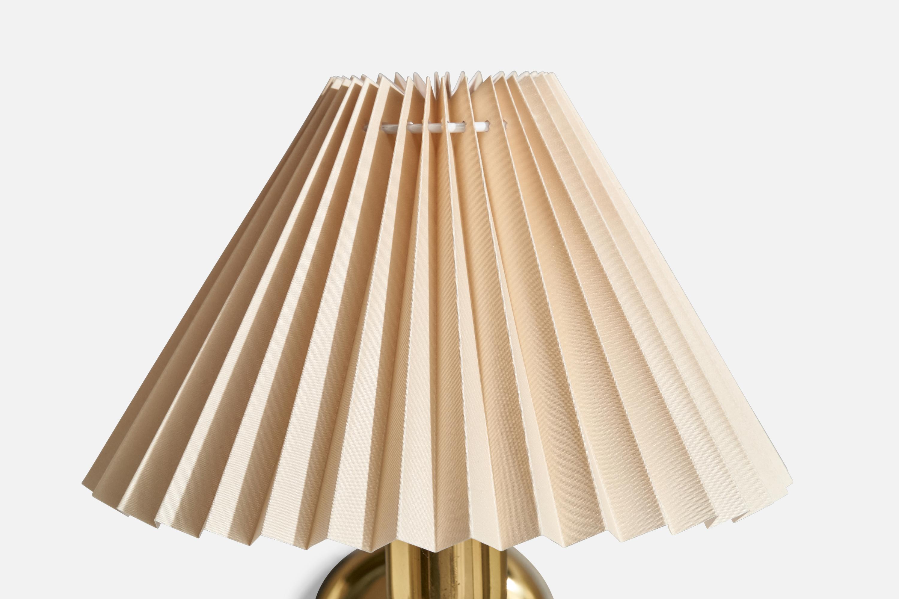 ÖIA, Wall Lights, Brass, Paper, Sweden, 1970s 4