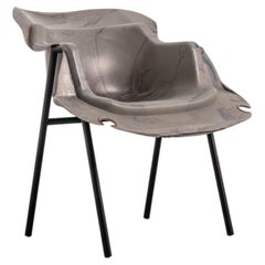 Oiko Design Office GR04 Armchair, Black Recycled Plastic, Modern Style