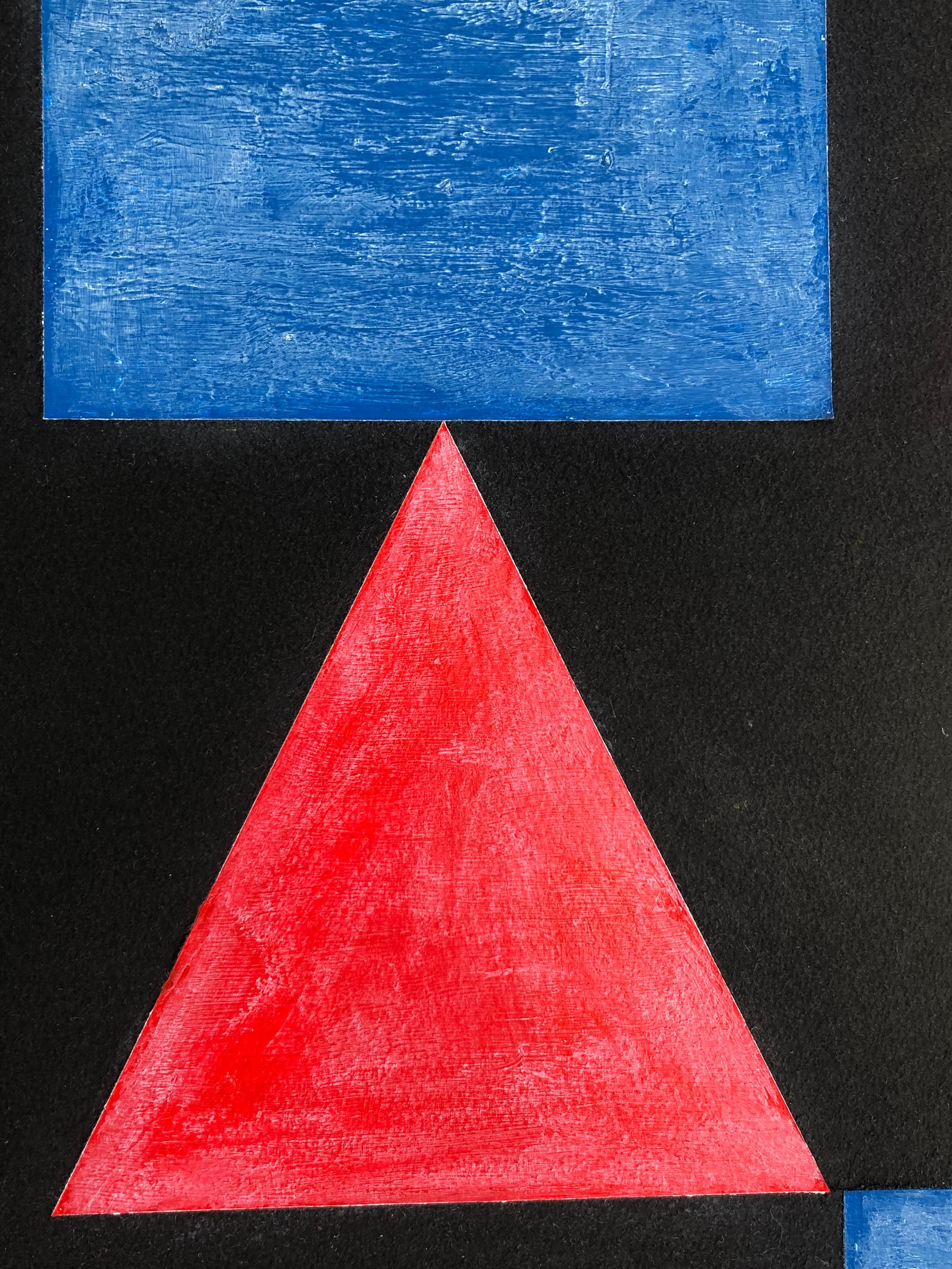 Combinaison d'huile et d'acrylique sur papier. Du Bauhaus mais artiste inconnu, c.1950s. Encadré
Les dimensions sans le cadre sont 30