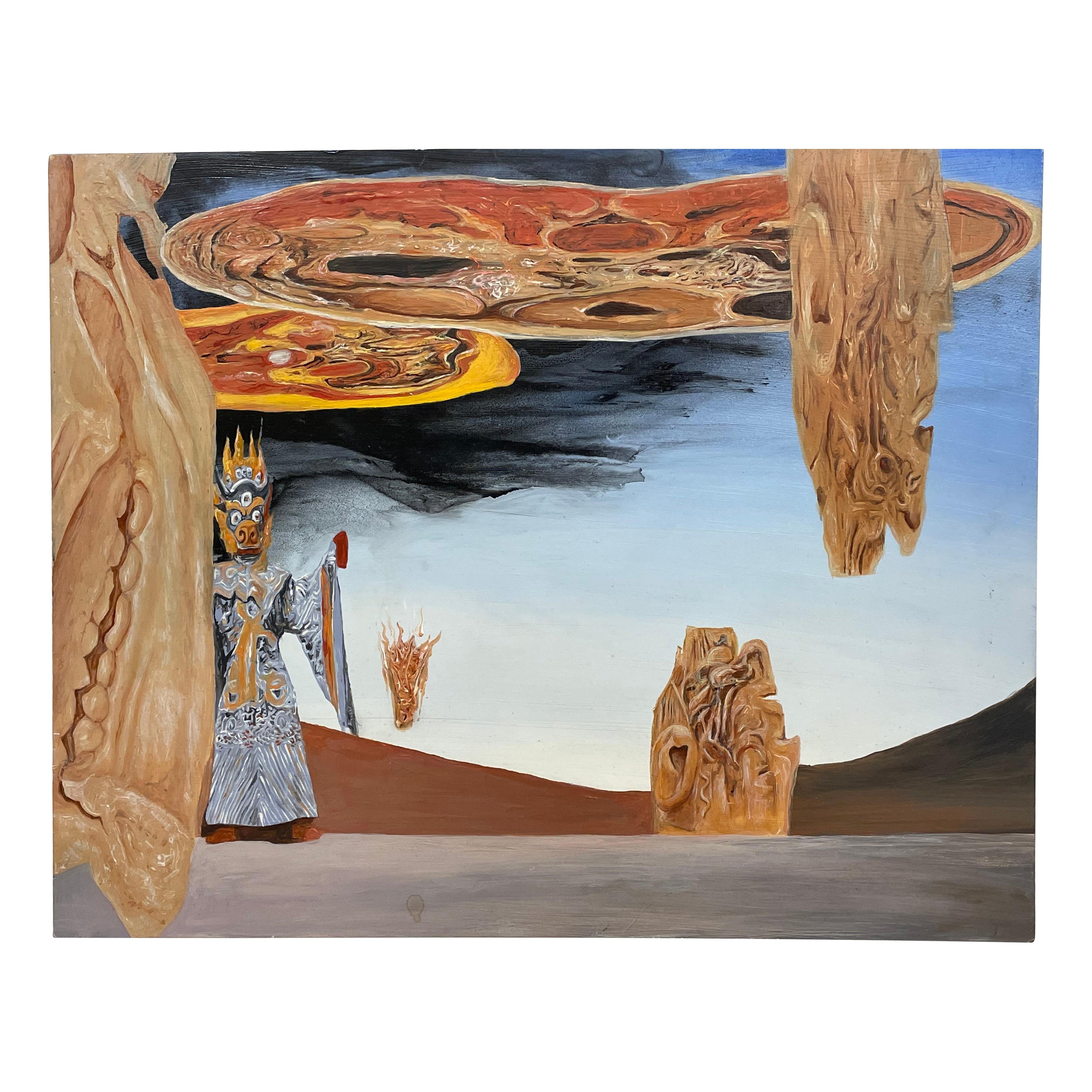 Öl und Emaille auf Tafel des amerikanischen Künstlers Jacques de Beaufort