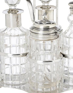 Oil and vinegar set in a shell