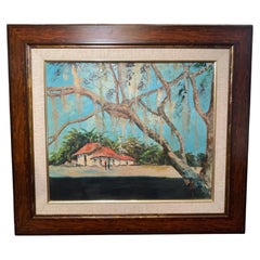 Öl-Leinwand einer Bananen Plantation Landhaus