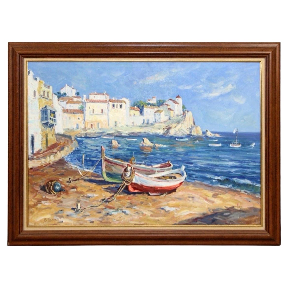 Ölgemälde auf Leinwand, Mediterrane Meereslandschaft