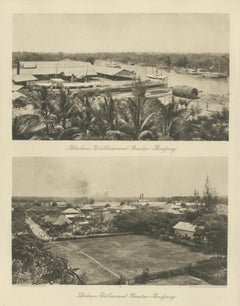 Oil Industry at Rantau-Pandjang, Sumatra - Dutch East Indies, ca.1910