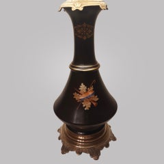 Lampe à l'huile décorée d'enfants - antiquité française