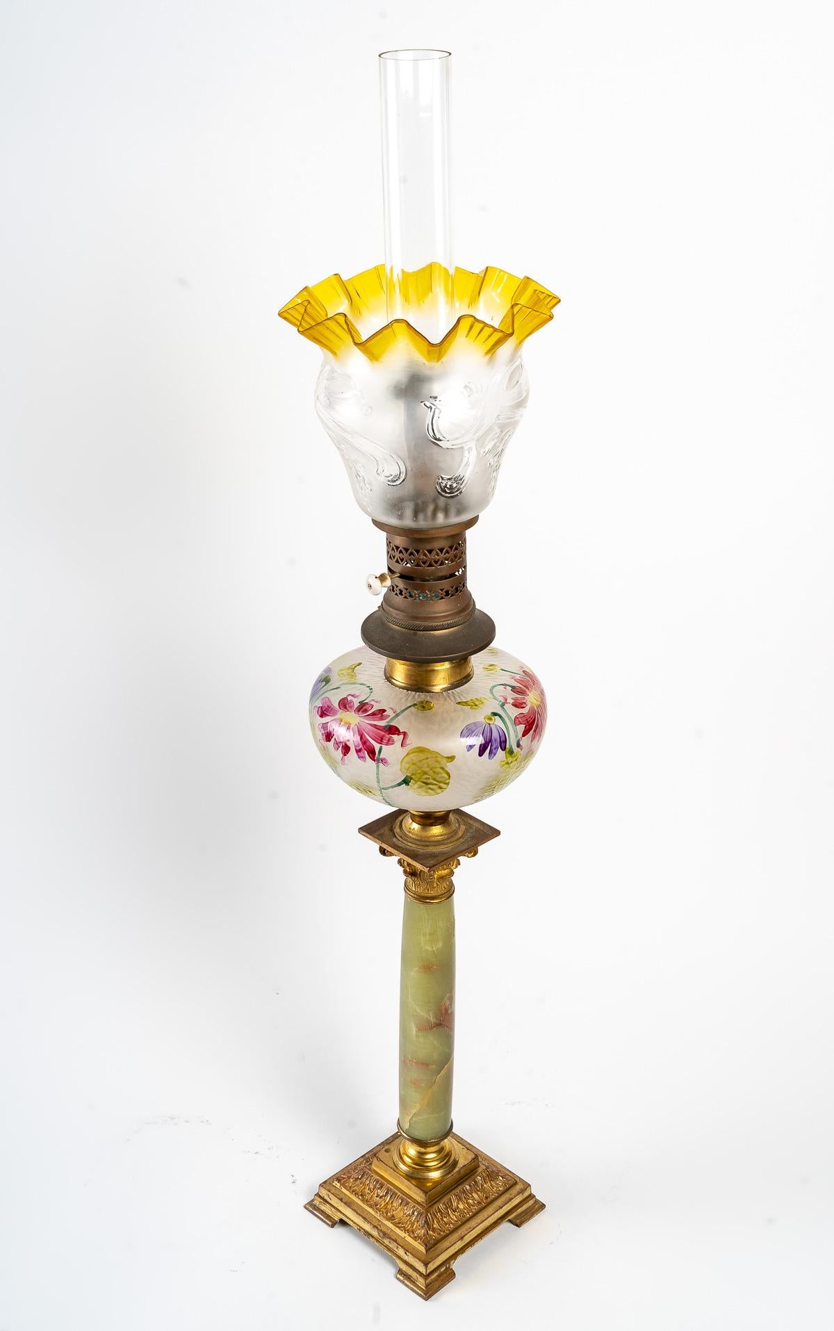 Bronze Oil Lamp, Napoleon III Period