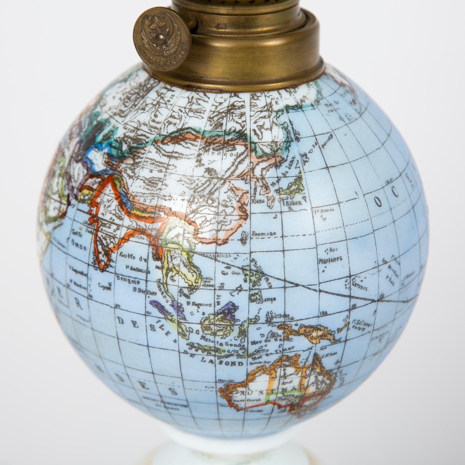 globe oil lamp