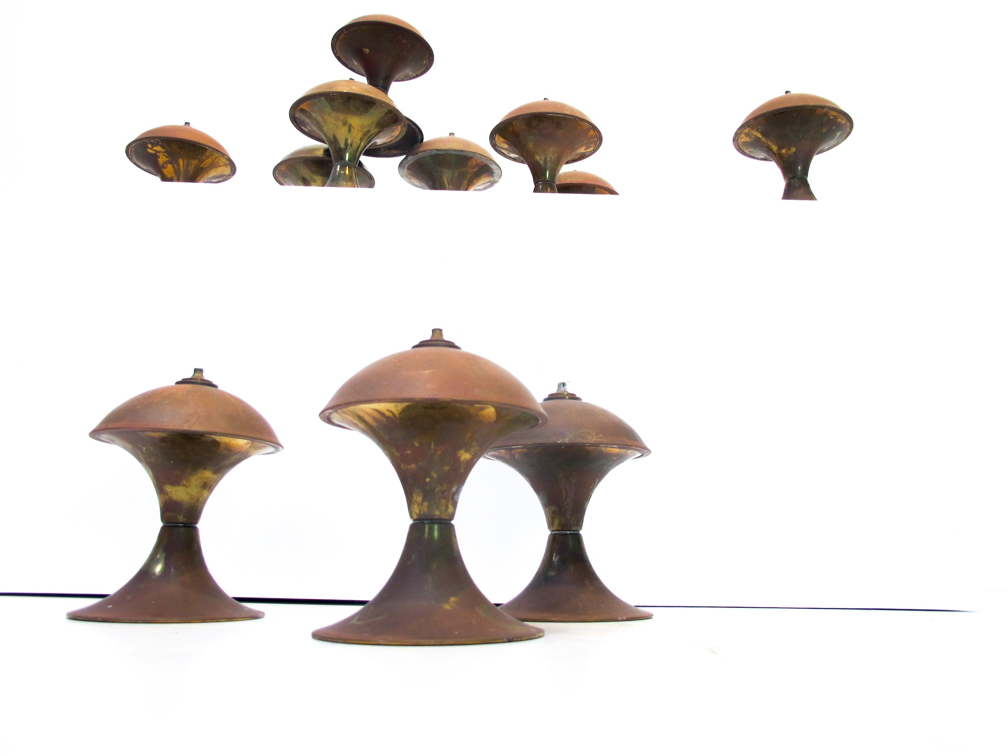 Scandinavian Modern Oil Lamps from the 1970s in Brass For Sale