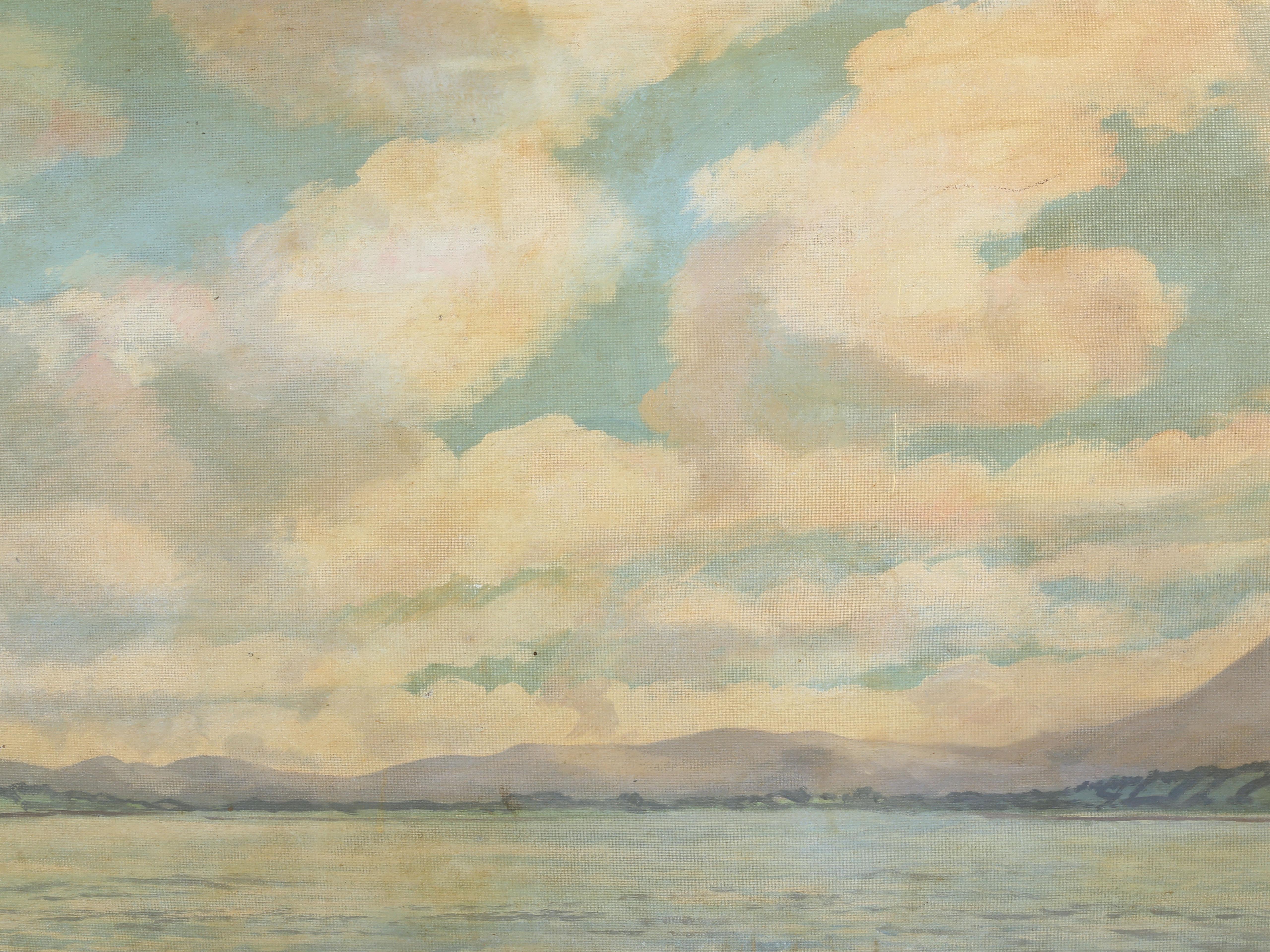 Late 20th Century Oil of Lough Gill Brendan McDonagh Killoran's Pub, Tubbercurry TV Normal People For Sale